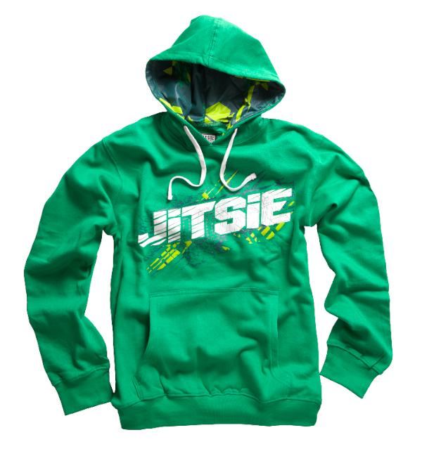 Jitsie Hoodie "Scratch" Farbe: Grün