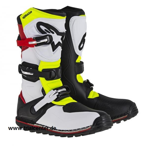 Jitsie Trialstiefel AlpineStar "Tech T" weiß rot